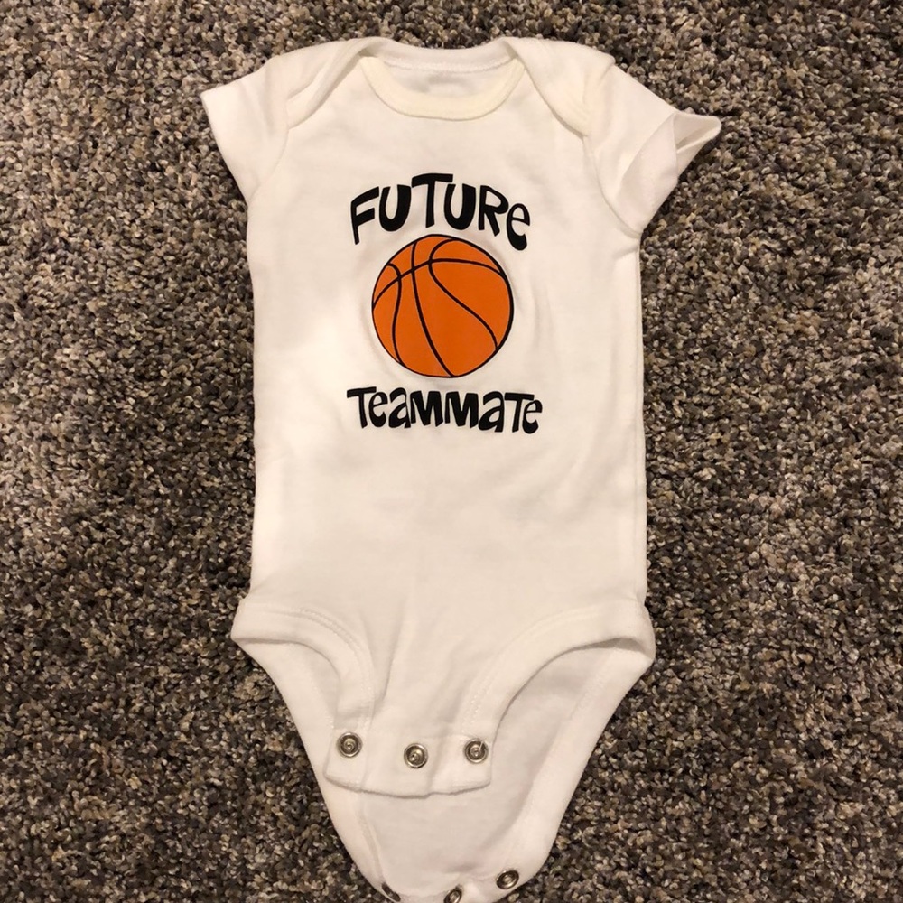Newborn onesie. Future Basketball Teammate